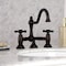 Kingston Brass KS3915AX Restoration Bathroom Bridge Faucet, Oil Rubbed Bronze KS3915AX - alternate 5